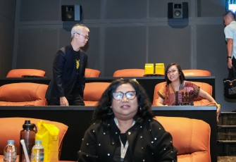 Wamen Ekraf, Irene Umar, saat menghadiri pemutaran film di Ashta District 8, Jakarta