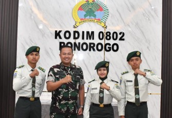 Dandim Ponorogo Terima Kujungan Siswa SMAN 5 Taruna Brawijaya 