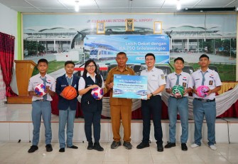 KAI Bandara Dukung Aktivitas Olahraga Pelajar SMA Negeri 1 Lubuk Pakam dan Perkuat Edukasi Keselamatan Perkeretaapian