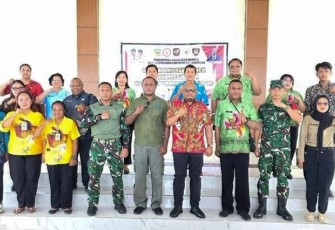 Personel Kodim 1710/Mimika Berpartisipasi Aktif dalam Seleksi Paskibraka 2026