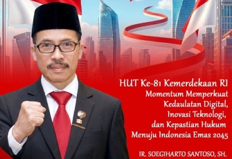 Ketua Umum Dewan Pimpinan Pusat APKOMINDO (Asosiasi Pengusaha Komputer Indonesia), Ir. Soegiharto Santoso, S.H. (Hoky)