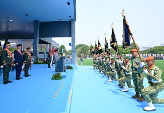 Presiden Prabowo Resmikan 204 Satuan Baru TNI Tiga Matra