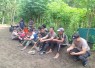 Komsos bersama warga desa lokasi TMMD