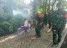 Keceriaan anak-anak bersepeda menyambut Dansatgas 