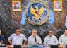 Mendiktisaintek Brian Yuliarto saat rakortas di Kemenko Pangan, Jakarta, Selasa (19/5)