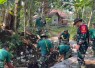 Pengerjaan drainase di dusun Lembenah