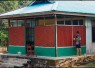 Pembangunan rumah semi permanen di kampung Sesor