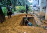Penggalian MCK di Balai Dusun Simpang Cikampak 1, Minggu (25/10)
