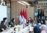 Wakil Menteri Ekonomi Kreatif, Irene Umar, menerima audiensi musisi lullaboy di Kantor Kementerian Ekraf, Jakarta, Jumat (19/6/2026)