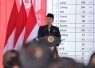 Menteri ATR/Kepala BPN, Nusron Wahid saat Launching Transformasi Layanan dan Organisasi, di Kantah Kota Administrasi Jakarta Barat, Senin (17/08/2026) 