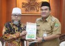 Gubernur Bengkulu Helmi Hasan disambut Bupati Blora Arief Rohman saat berkunjung membahas agenda resmi perkuatan sinergi dan kolaborasi potensi daerah