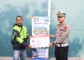Sambut Hari Lalu Lintas Bhayangkara ke-71,Polres Mojokerto Berbagi Sembako Hingga SIM Gratis untuk Driver Ojol