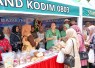 Stand Sembako Kodim Madiun Meriahkan Bazar HUT ke-81 TNI di PBC Kota Madiun