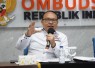 Anggota Ombudsman RI, Robert Na Endi Jaweng dalam konferensi pers pada Rabu (21/10/2026) di Kantor Ombudsman RI, Jakarta Selatan