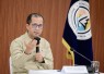 Menteri Transmigrasi M. Iftitah Sulaiman Suryanagara saat memimpin diskusi bersama para guru besar dari sepuluh perguruan tinggi mitra Program Tim Ekspedisi Patriot, Selasa (30/6).
