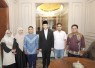 Menteri Transmigrasi M. Iftitah Sulaiman Suryanagara menerima audiensi Roman Iqbal Amirullah, siswa berprestasi lulusan MTs. Negeri 1 Tangerang Selatan, Banten