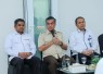 Menaker Yassierli saat memberikan ara han kepada jajaran pegawai Balai K3 Medan, Sumatera Utara, Selasa (7/7/2026).